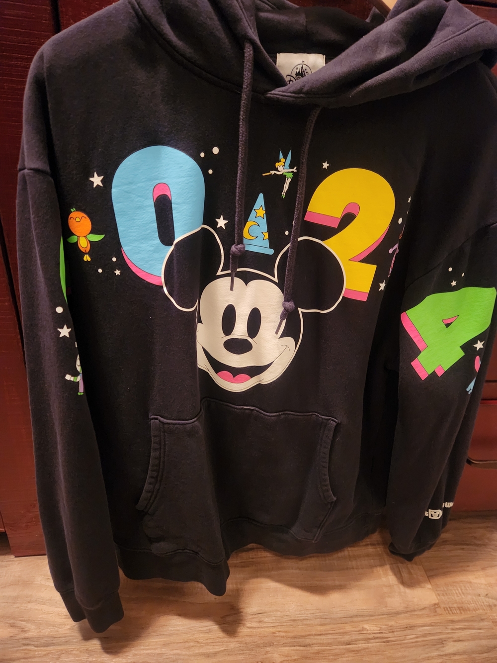 Disney Mickey 90s Graphic Black Hoodie